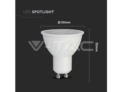 V-TAC PRO LED žiarovka GU10 6W 6500K stmievateľná