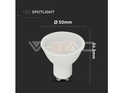 V-TAC LED žiarovka GU10 2,9W 3000K