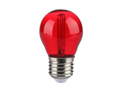 V-TAC LED žiarovka E27 G45 2W červená filament
