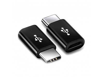 V-TAC POWER redukcia z micro USB na USB-C čierna