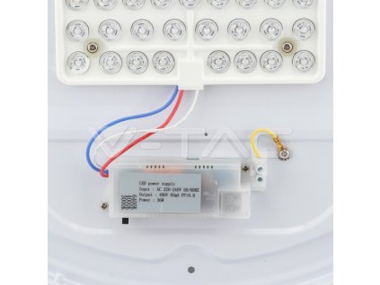 V-TAC LED svietidlo 36W kruhové 3v1 mliečny kryt