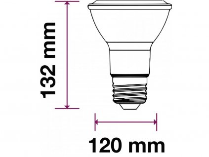 V-TAC PRO LED žiarovka - E27 PAR38 14W 3000K