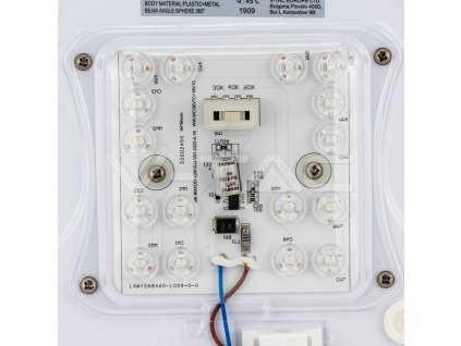 V-TAC LED svietidlo 12W 3v1 kruhové biele