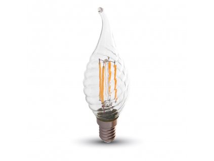 V-TAC LED žiarovka E14 4W teplá biela filament