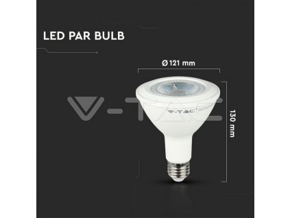 V-TAC PRO LED žiarovka E27 PAR38 12,8W 4000K