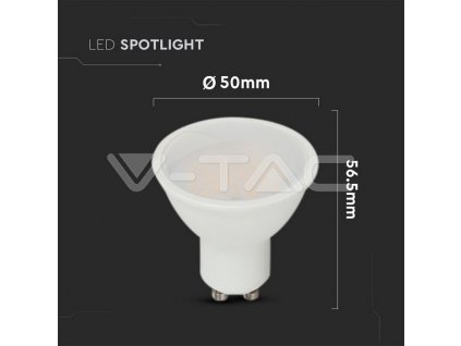 V-TAC LED žiarovka GU10 2,9W 4000K