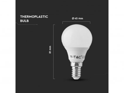 V-TAC LED žiarovka E14 4W 2700K