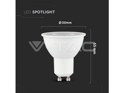 V-TAC PRO LED žiarovka GU10 7,5W 4000K