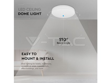 V-TAC LED svietidlo 25W 6500K kruhové biele IP44 SAMSUNG