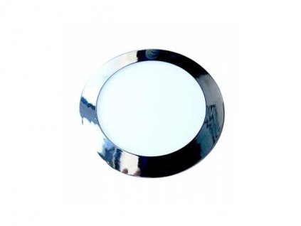 V-TAC LED panel 18W kruhový denná biela chromový