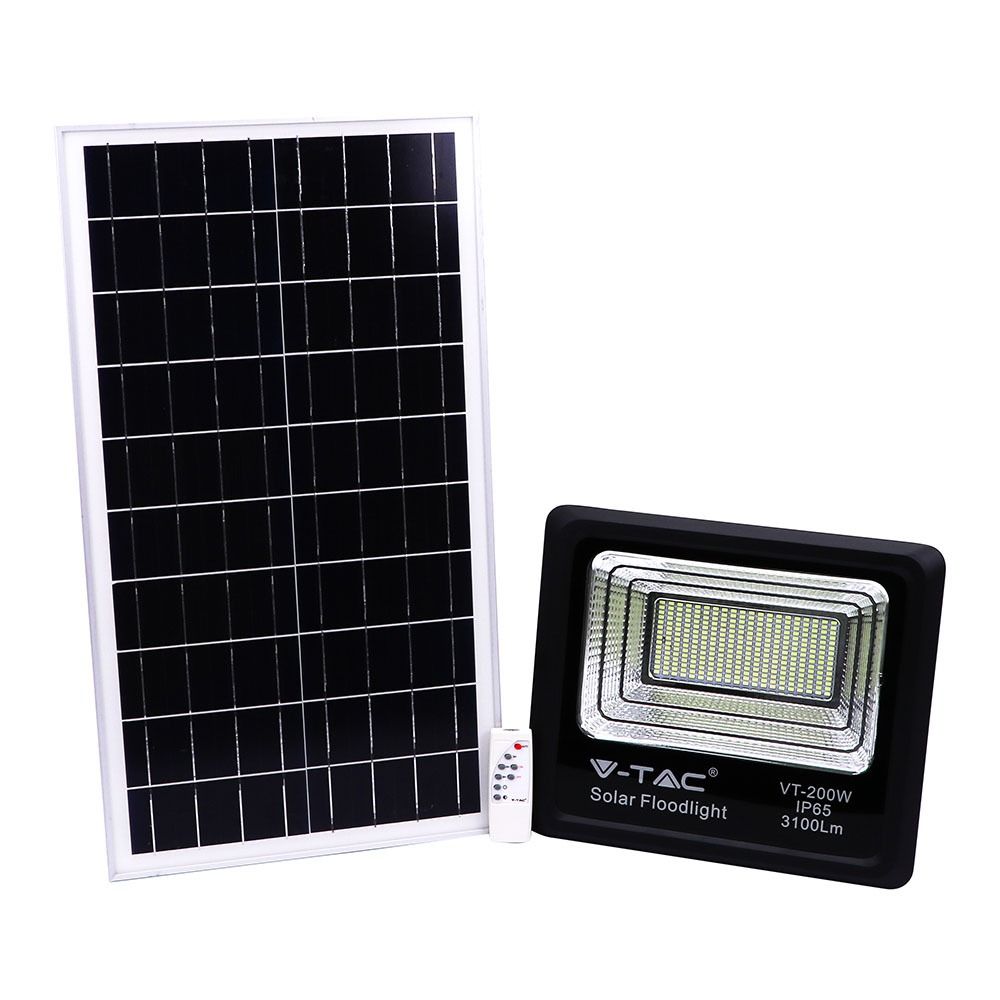 V-TAC LED reflektor 40W studená biela solárny
