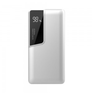 V-TAC POWER power bank 10 000mAh + display USB-C biely