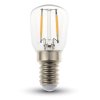 V-TAC LED žiarovka E14 ST26 2W denná biela filament