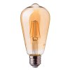V-TAC LED žiarovka E27 ST64 8W 2200K filament amber