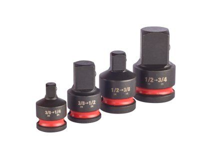 MILWAUKEE Sada adaptéru 1/2" HEX Shockwave bal.4ks