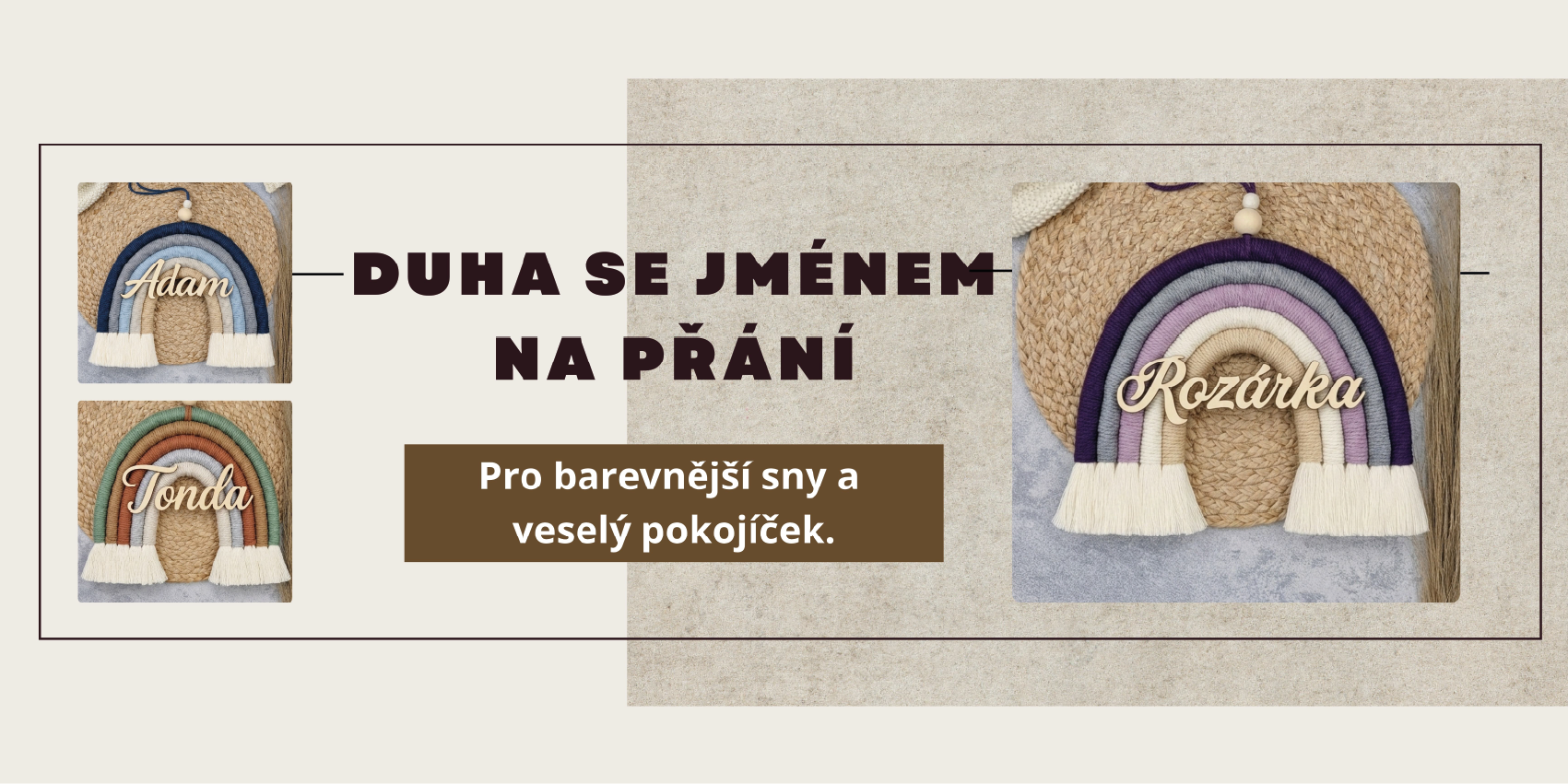 Duha do dětského pokoje