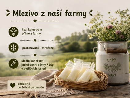 mlezivo - kozí kolostrum