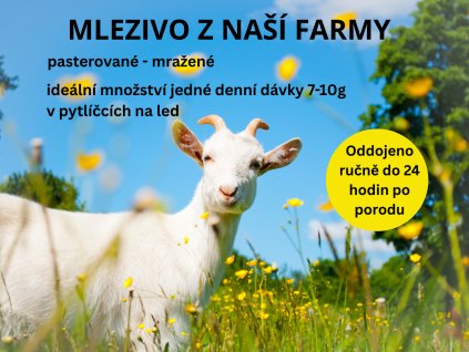 Mlezivo z naší farmy
