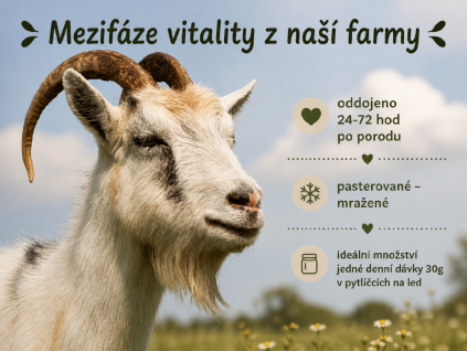 mlezivo - kozí kolostrum