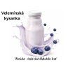 Velemínská kysanka - příchuť  BORŮVKA