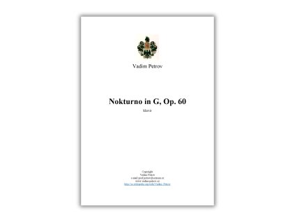 1A2 NOKTURNO IN G OP60 KLAVÍR