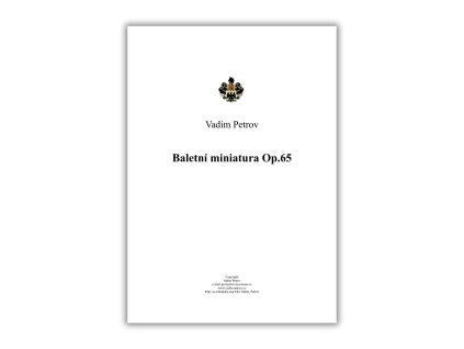 VSO BALETNÍ MINIATURA OP65 DELŠÍ VERZE