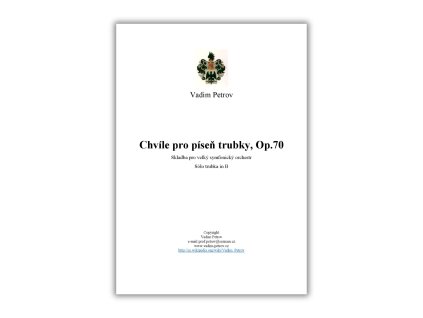 VSO CHVÍLE PRO PÍSEN TRUBKY OP70