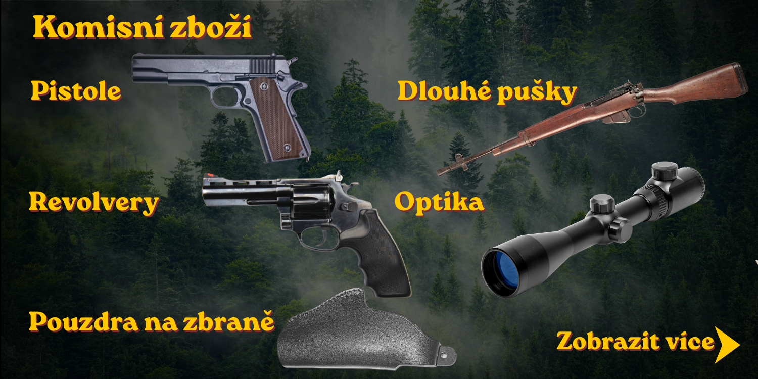 Komisní zboží - zbraně - střelico