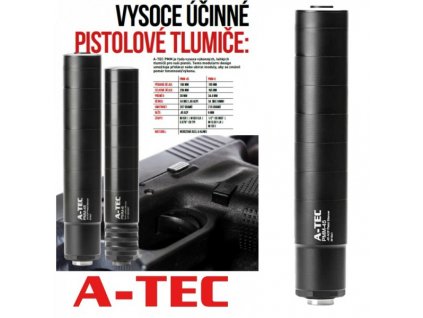 TLUMIČ  PMM-45, MODULOVÝ, IMPULZNÍ PRO PISTOLE, RÁŽE  DO .45"   NA ZÁVIT M16X1MM     A-TEC