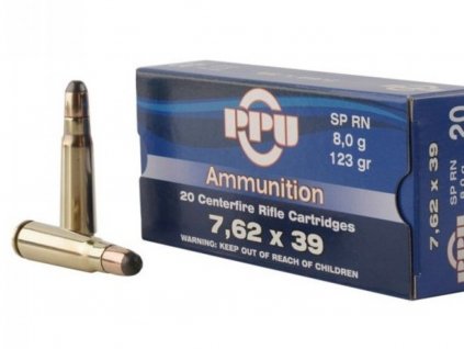 STŘELA POLOPLÁŠŤOVÁ 7,62X39 PSP 123GRAIN 8,0G PRVI PARTIZAN  20KS
