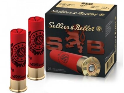Brokový náboj 28/70 Red 28g, brok 3,5mm  S&B  25ks