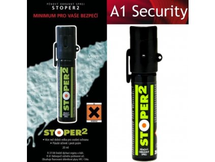 OBRANNÝ PEPŘOVÝ SPREJ PĚNOVÝ 20ML STOPER 2 A1 Security