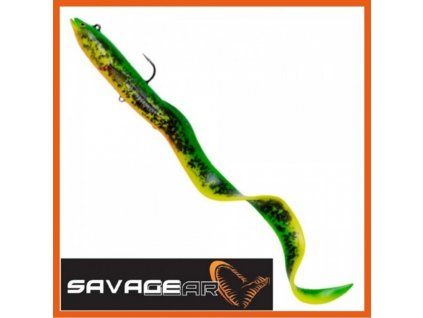 GUMOVÁ NÁSTRAHA 3D REAL EEL READY TO FISH FIRE TIGER 20CM SAVAGE GEAR