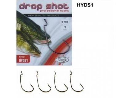 Háček York Drop Shot Professional vel.4 / 5ks HYDS1