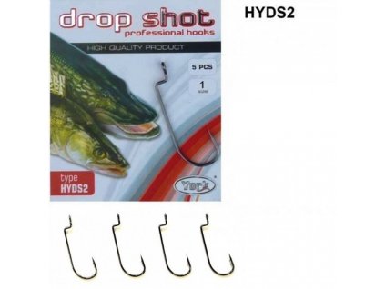 Háček York Drop Shot Professional vel.1 / 5ks HYDS2