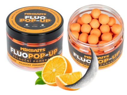 Plovoucí fluo boilie 150ml  Půlnoční pomeranč   14mm /18mm