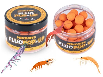 Plovoucí fluo boilie 150ml Krill  14mm /18mm