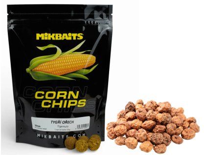 Mikbaits Boilies Corn Chips  Tygří ořech  300g