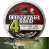 PLETENÁ ŠŇŮRA CROSSPOWER 4-BRAID GREEN  300m