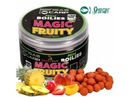 Mini Boilies Crazy Magic Fruity (ovoce) 10mm/80g Sensas "40411"