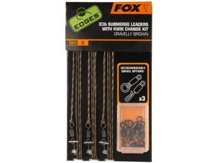 fox edges brown submerge 35lb leaders p2642 5883 image