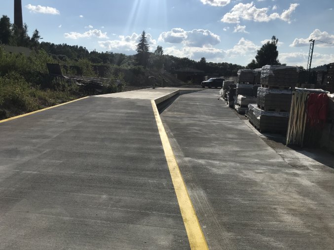 Nájazdová železo-betónová váha