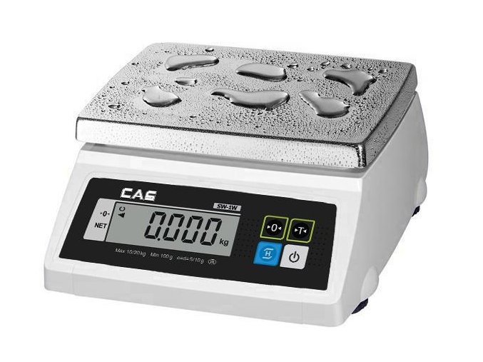 Voděodolná váha CAS SW 1W do 4-10kg/2-5g - cejchovaná