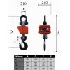 Jeřábová váha JEV do 15t/5kg - technologická