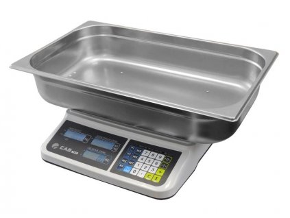 CAS PR2, 15 kg / 5 g, 330 x 325 mm, s nerezovou mísou na ryby