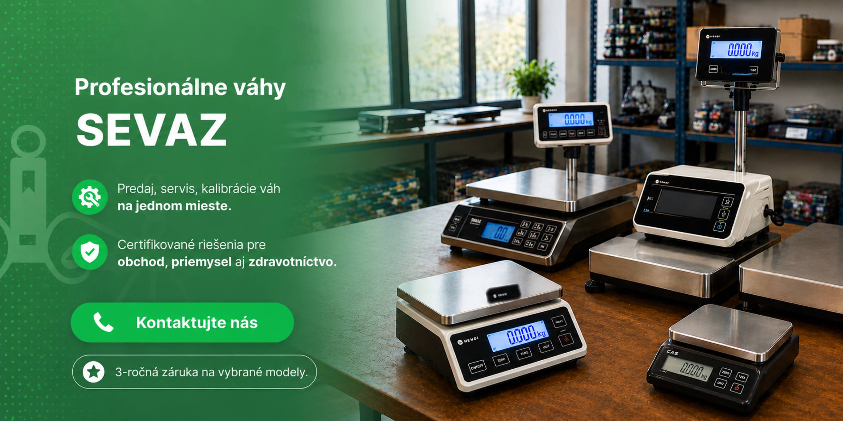 Predaj, servis, kalibrácie váh