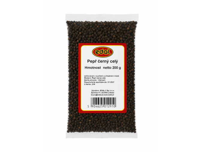PEPŘ černý celý 200g