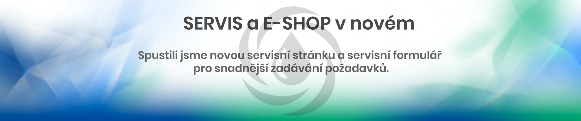 Nový web + servisní stránka + servisní formulář