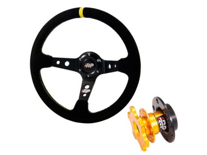 eng pm Suede sports Steering wheel 350 90 Steering wheel hub Quick Release IRP 202024 1