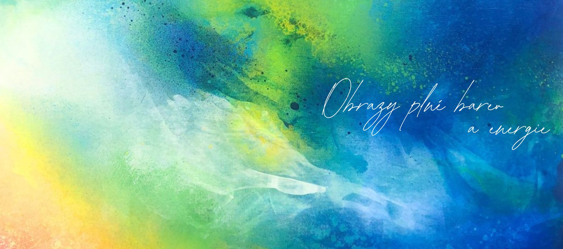 Abstraktní obrazy plné barev a energie